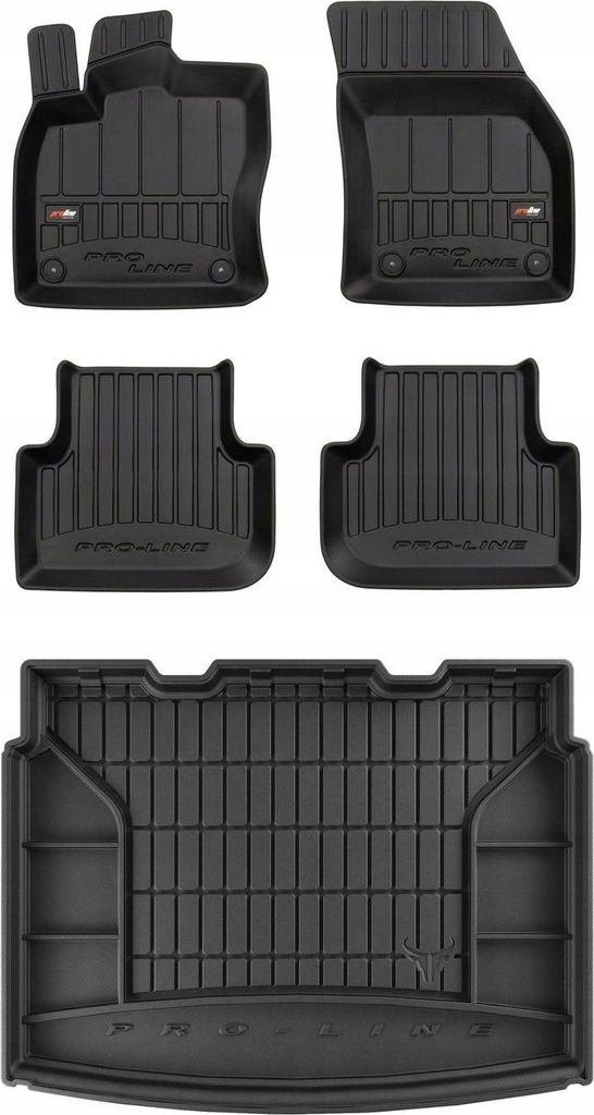 SET 3D Gummimatten und Bezug VW Tiguan Allspace 2017-2024 d