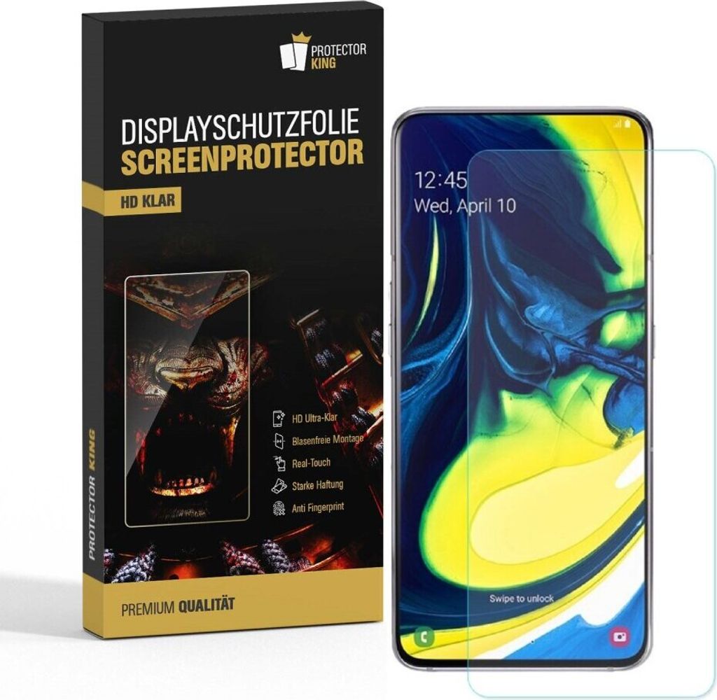 3x Displayschutzfolie für Samsung Galaxy A80 Displayfolie Schutzfolie HD KLAR
