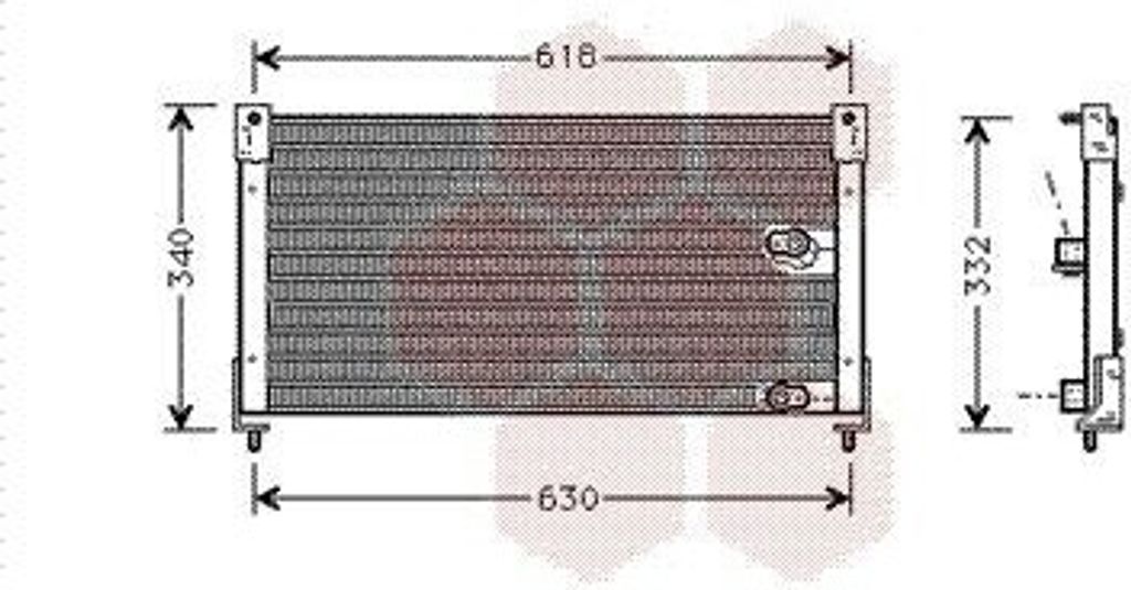 VAN WEZEL 02005116 - OE 80100 SN7 E01 Klimakondensator für Accord V