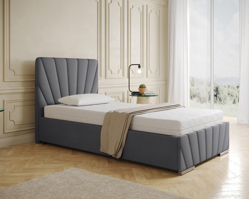 Polsterbett RAY - Komfortbett mit Stauraum, Einzelbett,