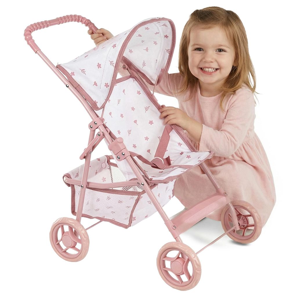 Puppenbuggy klappbar – leichter Puppenwagen mit EVA-Rädern Produktbild 