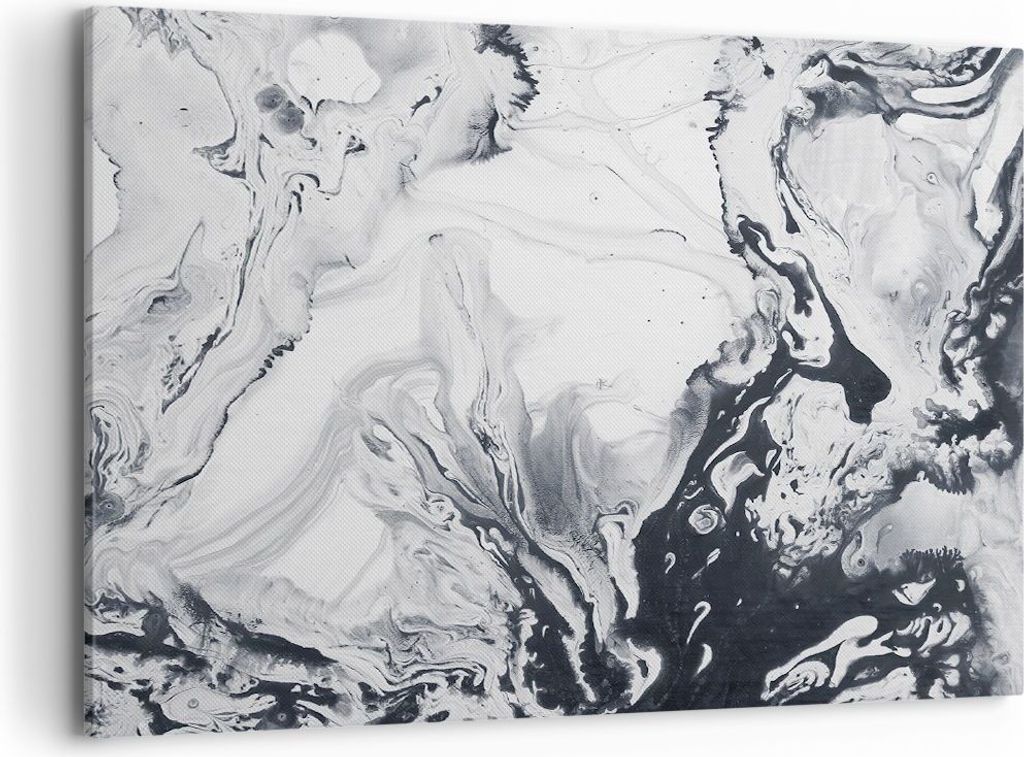 Bild auf Leinwand - Leinwandbild - Abstraktion modern - 100x70cm - Wand Bild - Wanddeko - Leinwanddruck - Bilder - Kunstdruck - Wanddekoration - Le...