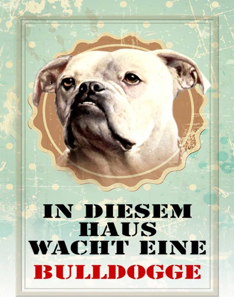 vianmo Holzschild 40x30 cm Hund in diesem Haus wacht Produktbild 