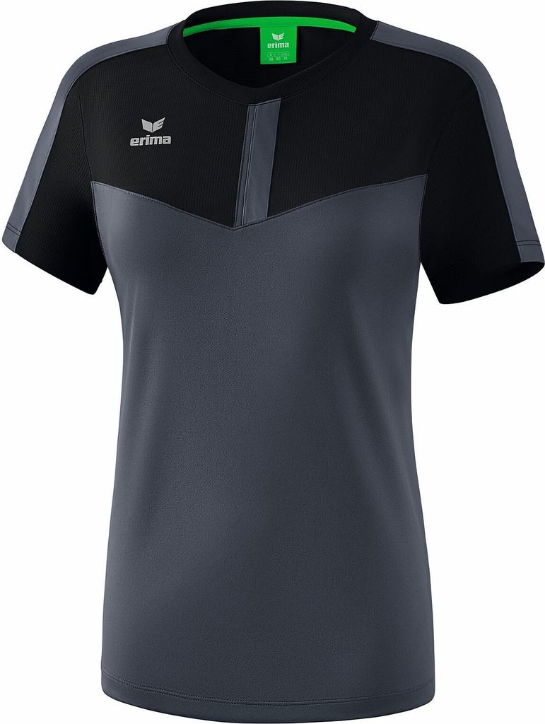 Erima Training Squad T-Shirt Trainingsshirt Damen schwarz dunkelgrau Gr 36