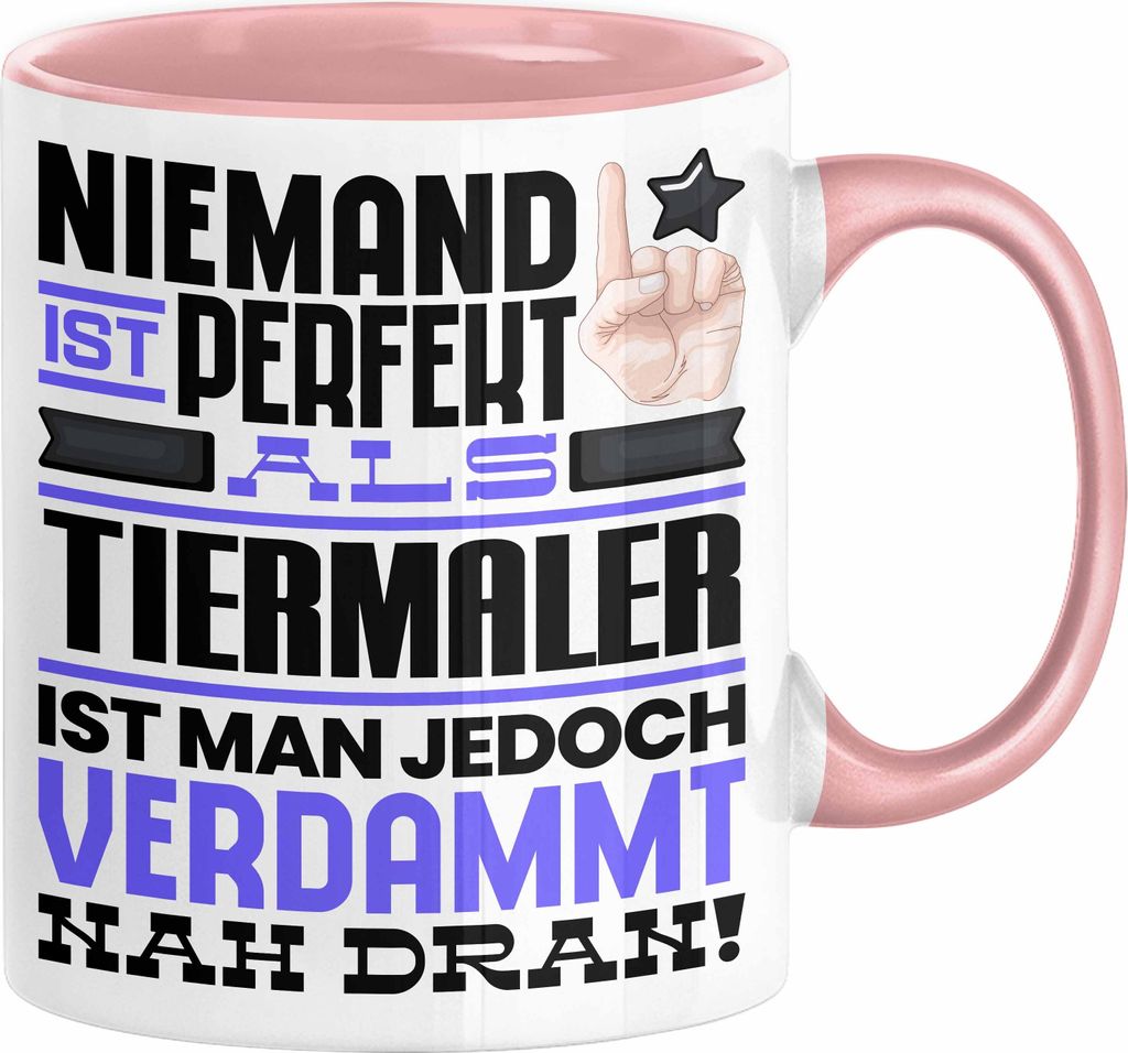 Tiermaler Geschenk Tasse Lustige Geschenkidee für Tiermaler Produktbild 