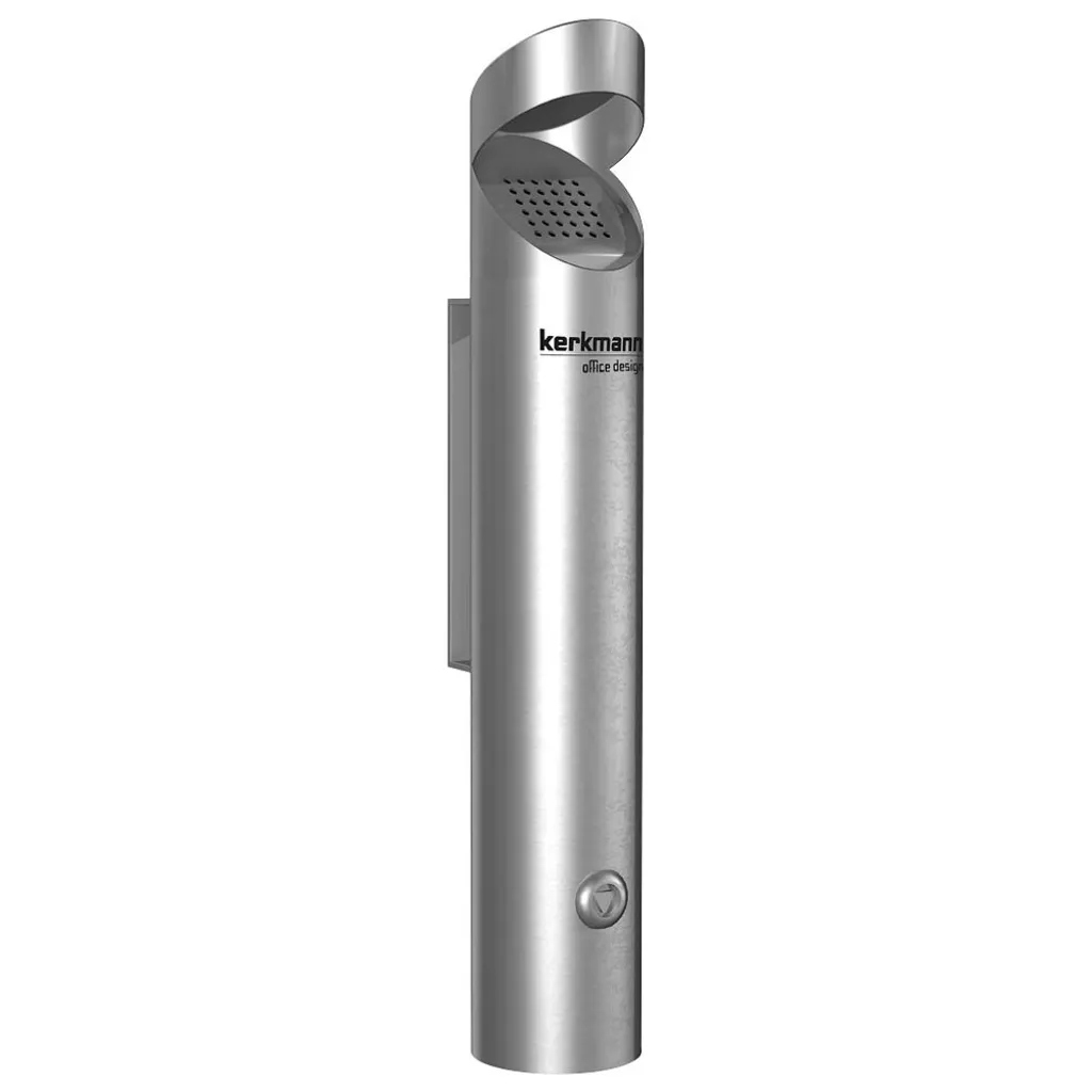 Cendrier Mural Extérieur en Acier Inoxydable Kerkmann Pio 1,7L Inox