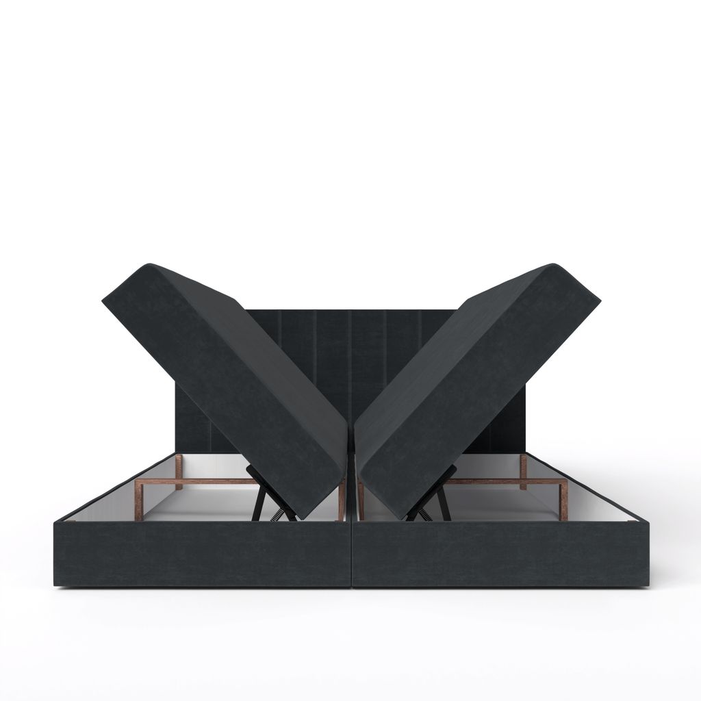 QLA Meubles Lit Boxspring Bergamo 200x200 avec 2 caissons Image du produit 
