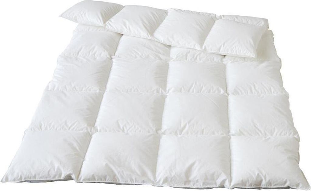 Traumina Bettdecke Plume Bio Daune Winterdecke Wärmeklasse 4 Größe 155x220 cm