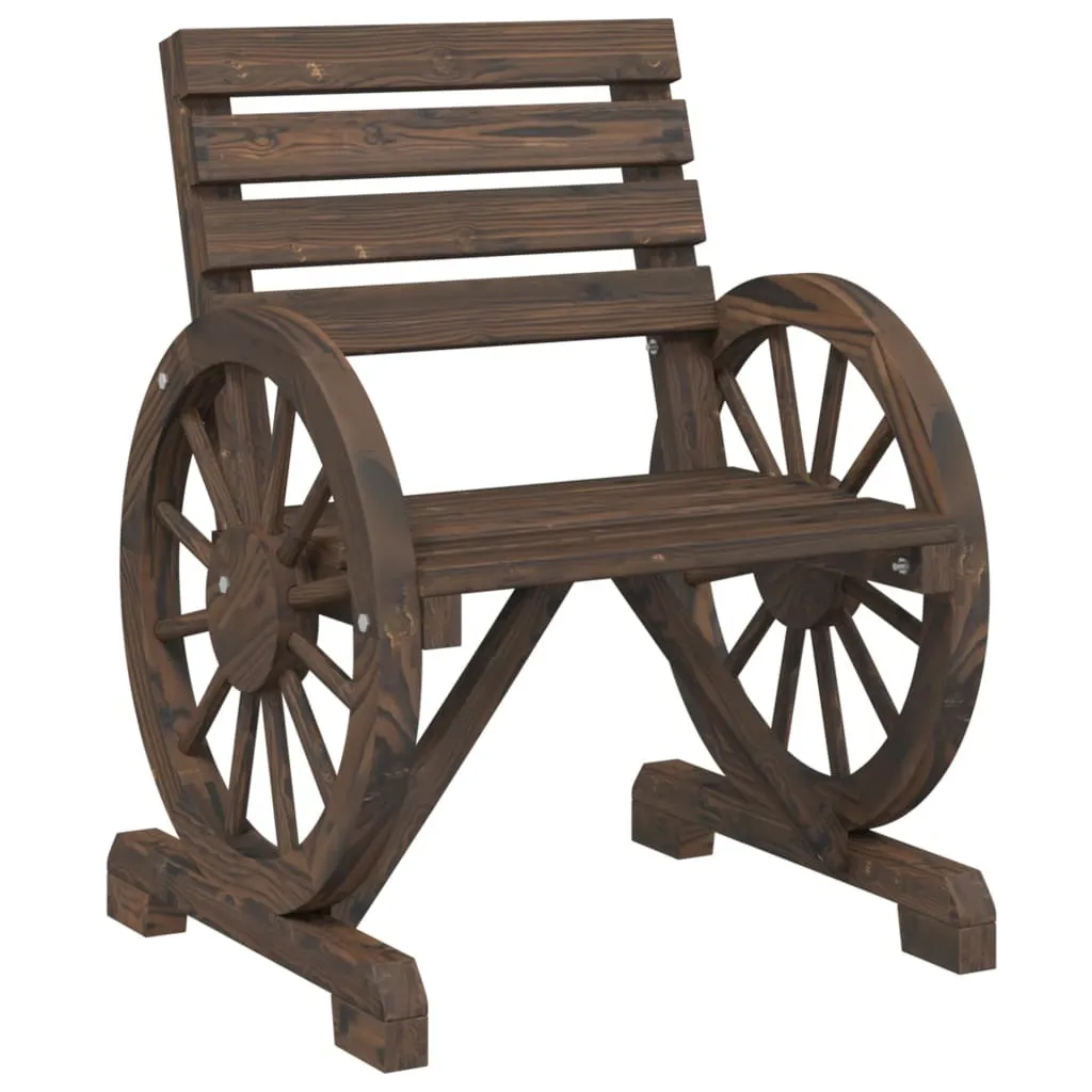 Chaise de jardin pour coin repas extérieur en bois de sapin 58x58 cm