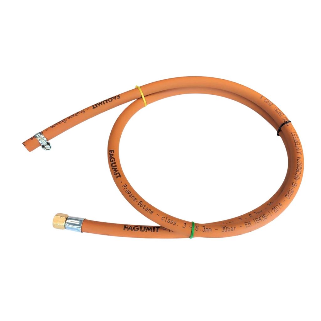 Zatechs Propan-Butan Gasschlauch mit Schnellkupplung 1.5m 30 bar Ø6.3mm 1/4" Linksgewinde Anschluss x Schnellkupplung Camping Gasgrillgeräte Wohn...