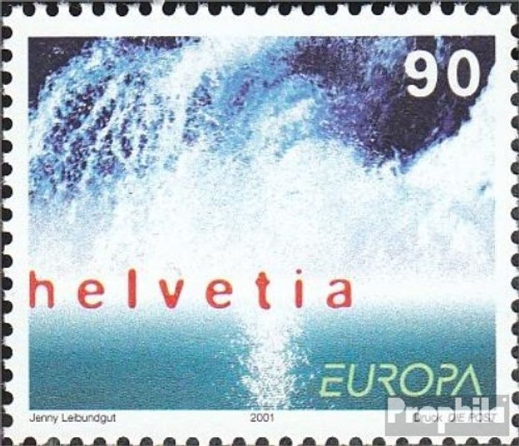 Briefmarken Schweiz 2001 Mi 1757 (kompl.Ausg.) gestempelt Lebensspender Wasser