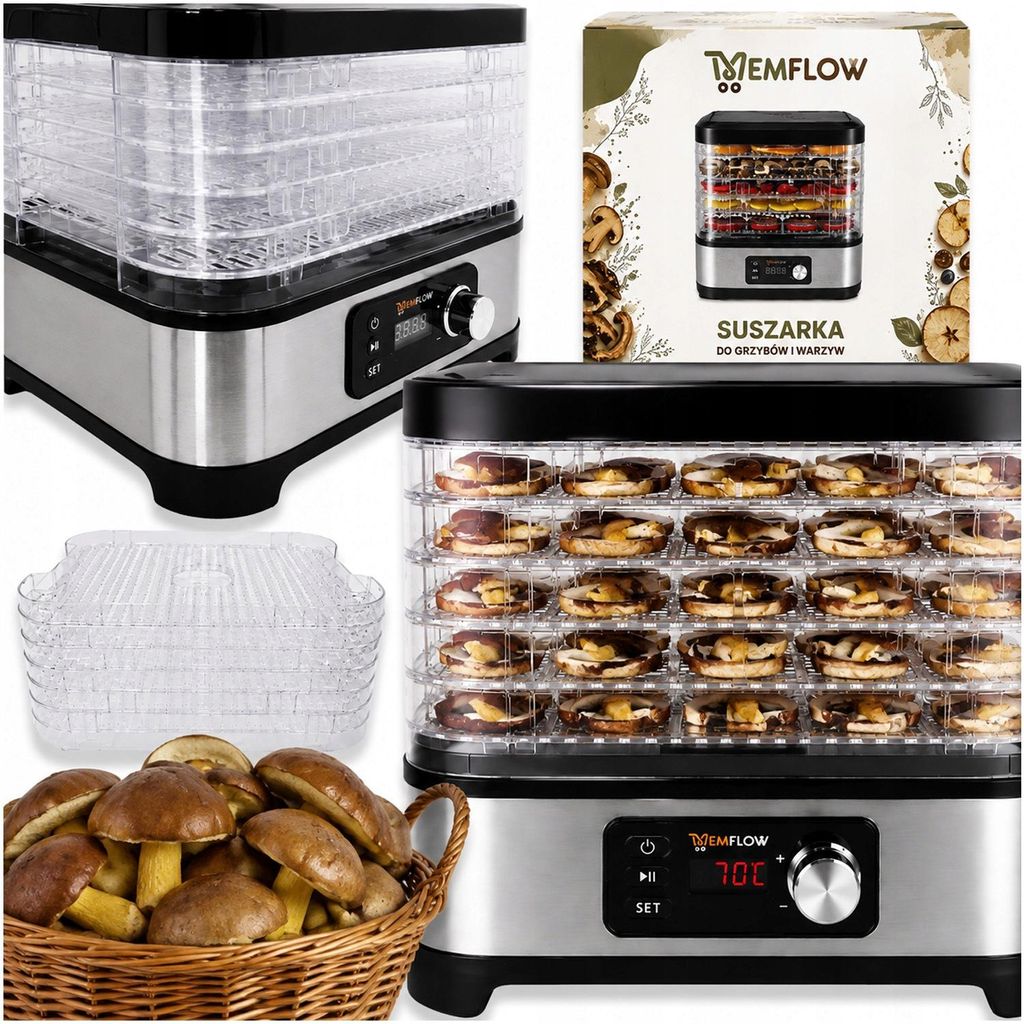 Dörrautomat Für Pilze Obst Gemüse 500 W 6 Etagen Produktbild 