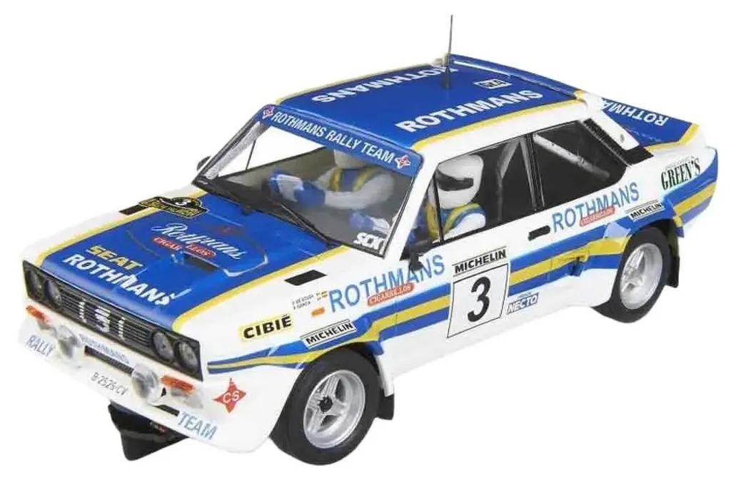 Scalextric Abarth 131 Talavera 82 Voiture de Slot Racing Bleue 1/32
