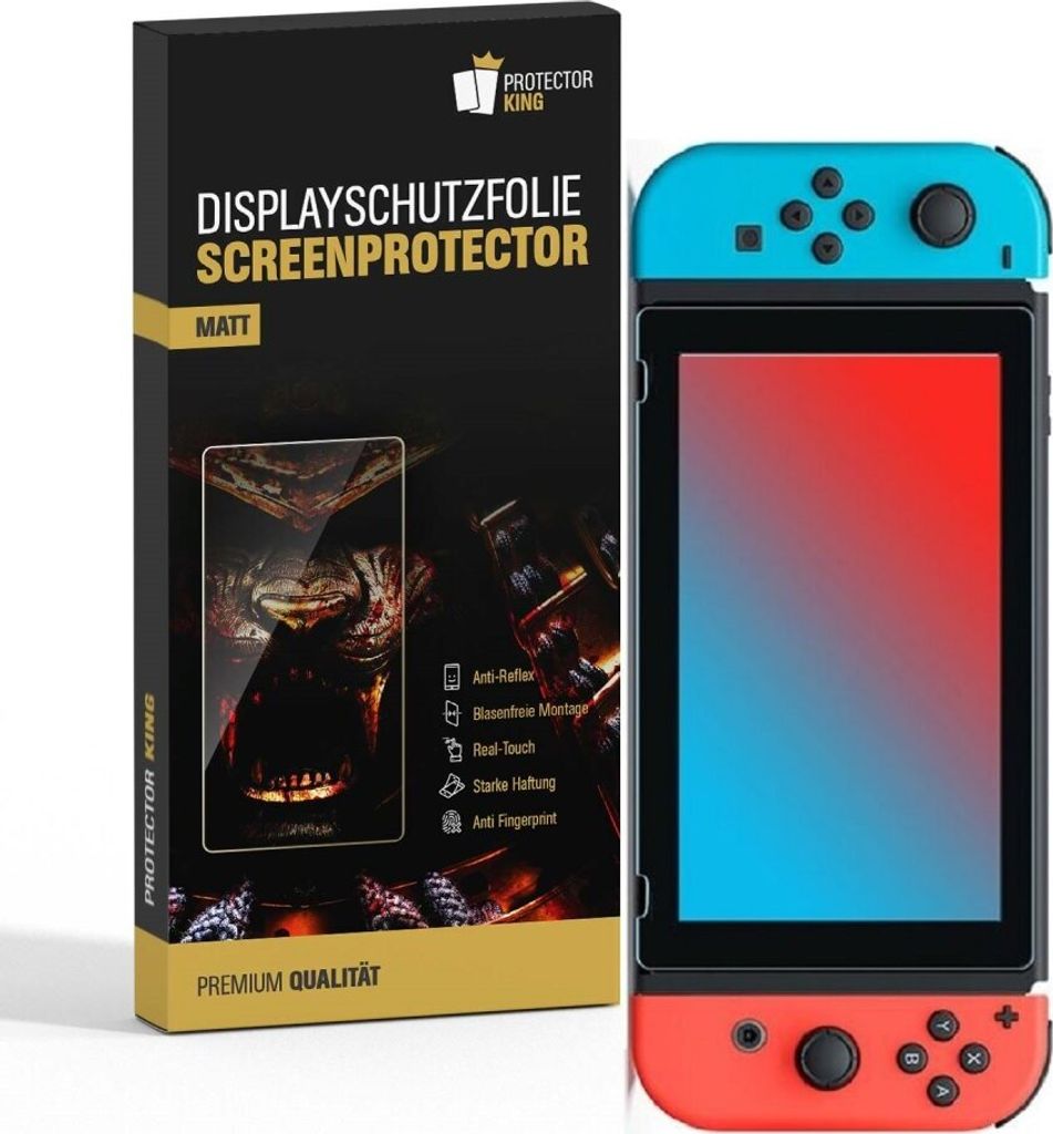 6x Displayschutzfolie für Nintendo Switch ANTI-REFLEX Displayfolie MATT