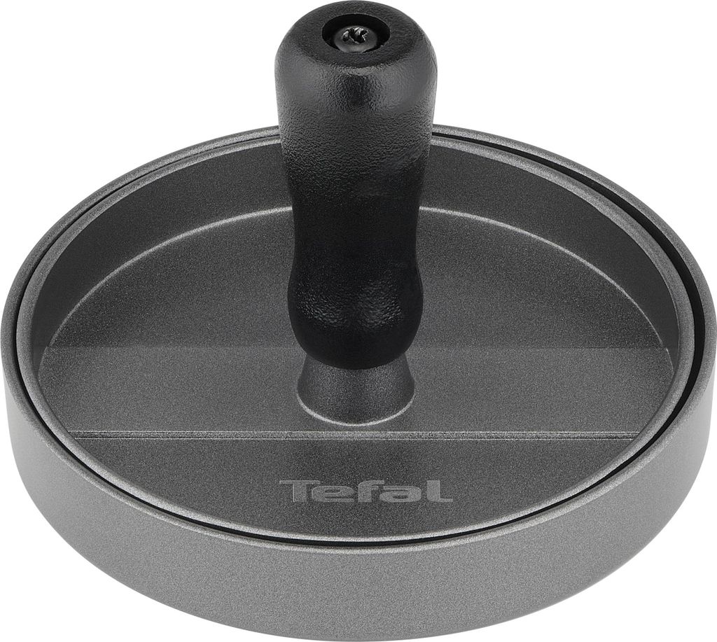 Tefal K18511 Hamburger-Presse 12 cm | fr perfekte Fleisch-, Fisch- & Veggie-Burger | splmaschinengeeignet | Antihaftbeschichtung | Grillzubehr | Sc...