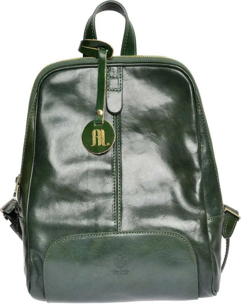 Marre des sacs lourds ? Découvrez ce sac à dos cuir vert Anna Luchini