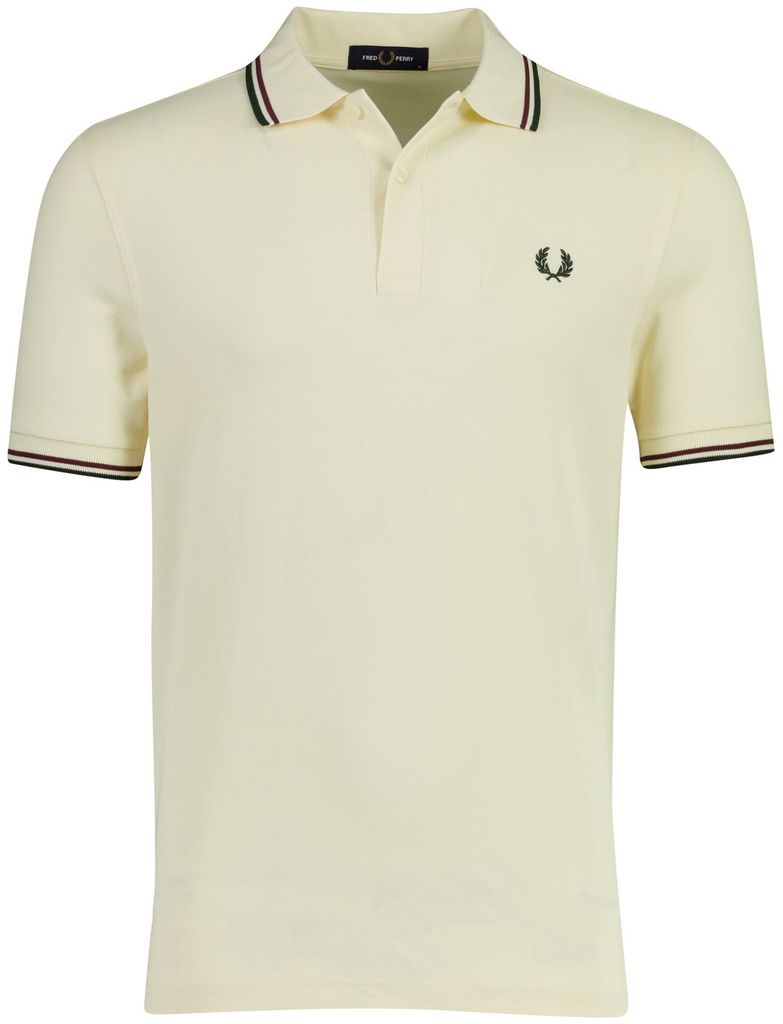 Poloshirt 2-Knopf-Piqué Fred Perry hellgelb 100% Baumwolle
