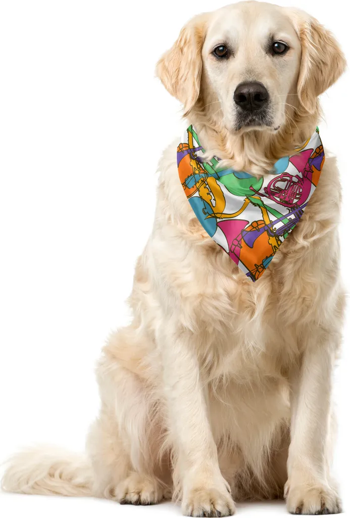 Bandana per Cani e Gatti ABAKUHAUS Jazz | 40x40 cm Festa Retrò