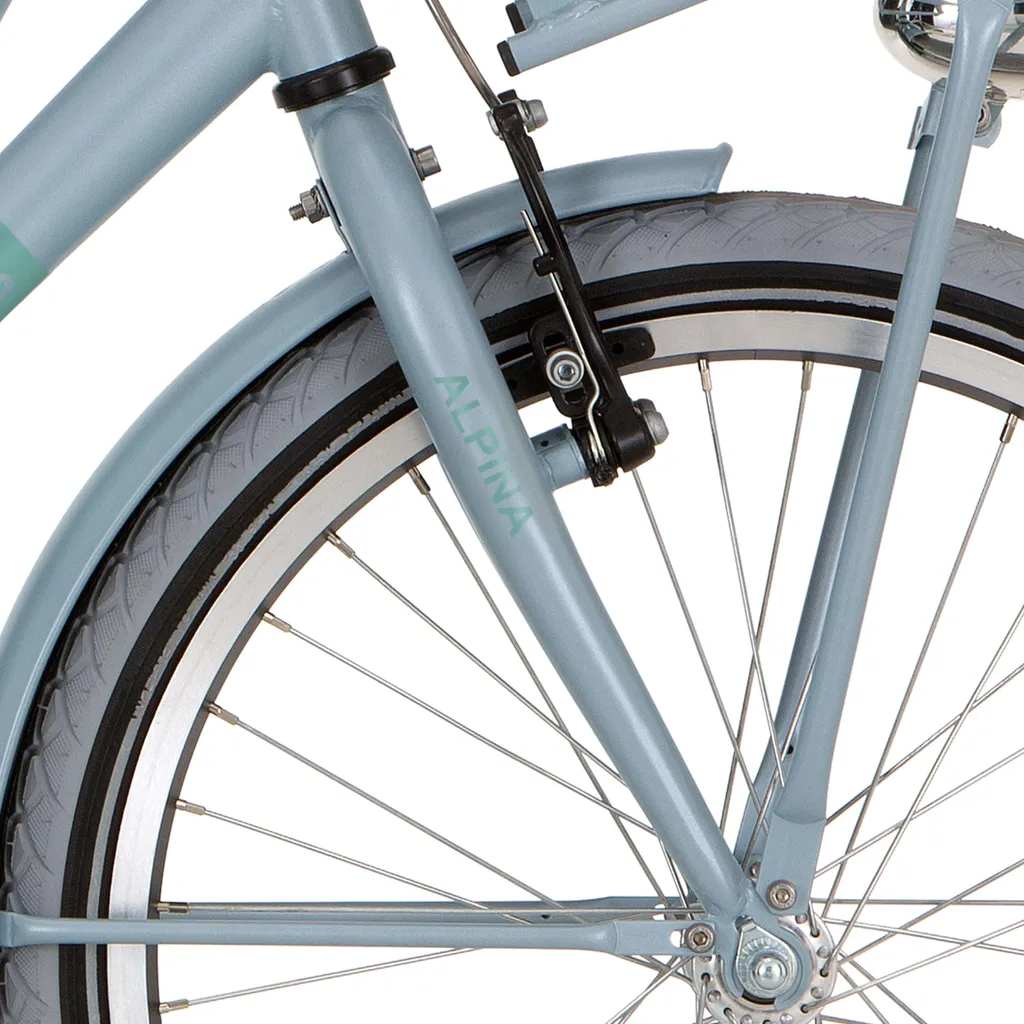 Réparez votre Vélo Cargo : Fourche Alpina 20 M Bleu Rêve Mat Anti-Choc
