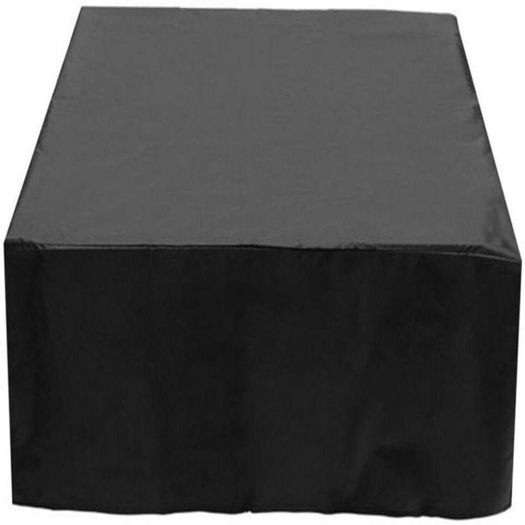Schutzhülle für Gartenmöbel, wasserdichte 210D-Schutzplane aus Oxford-Gewebe mit UV-Schutzbeschichtung innen, Würfelform 126 x 126 x 74 cm, Sch...