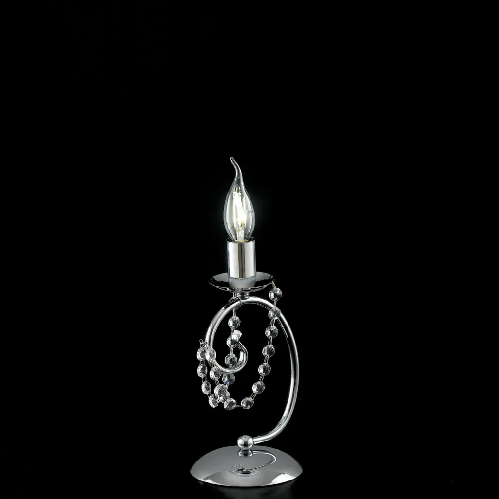 Petite Lampe de Table Magda pour Bureau et Salon - Éclairage Chrome