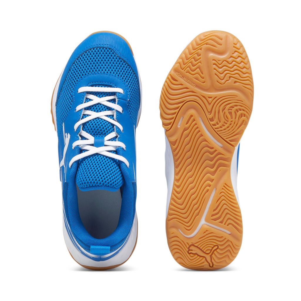Puma Varion II Indoor Hallensportschuhe Kinder blau weiß Gr 35,5