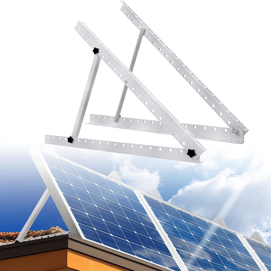 Solarpanel Halterung 114 cm, robustes Aluminium Winkelprofil