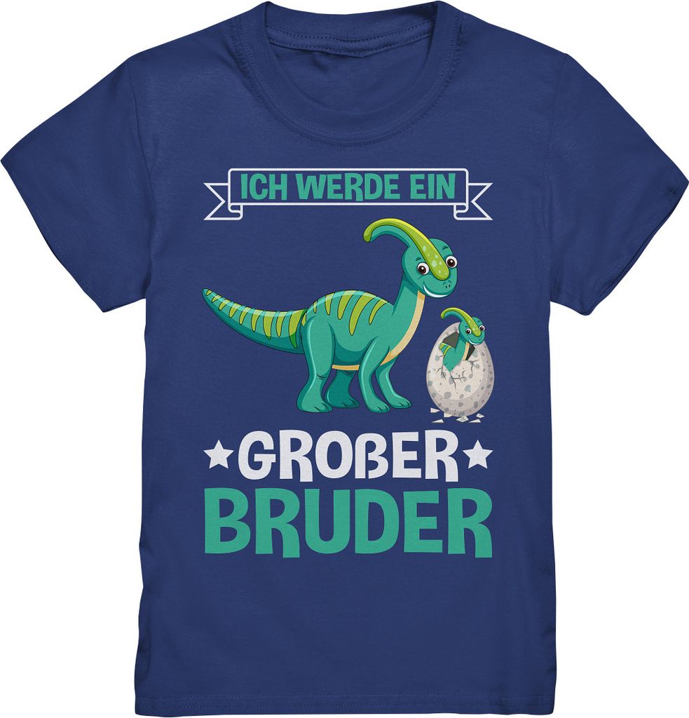 Dinosaurier Endlich Großer Bruder Shirt – Indigo / 110/116 Produktbild 