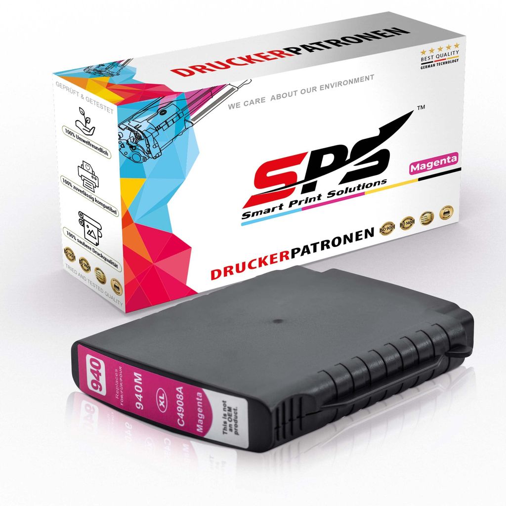940XL Tintenpatrone Kompatibel für HP Officejet Pro 8000 | 1x Magenta