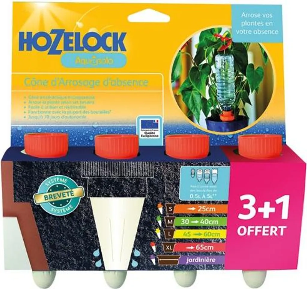 Arroseur Automatique Aquasolo Orange en Céramique - Pack de 4 Unités