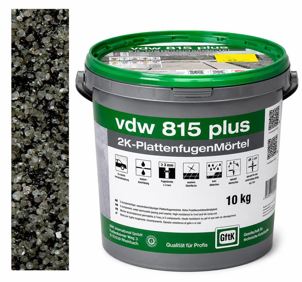 vdw 815 ultra basalt 10kg PlattenfugenMörtel Obrázek produktu 