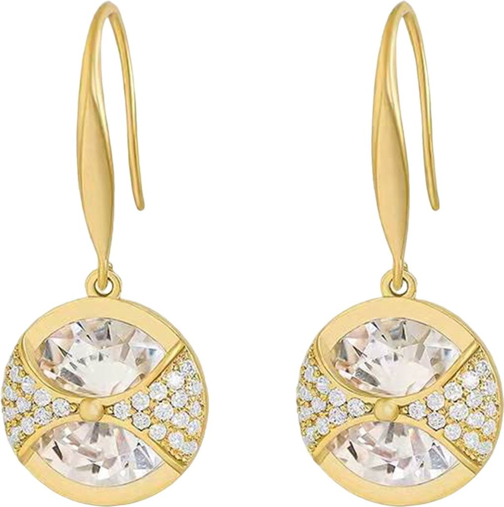 1 Paar Damen Hängeohrringe Zirkonia Retro Poliert Prom Party Haken Ohrringe Urlaub Geburtstagsgeschenk Baumeln Ohrringe Ohrschmuck