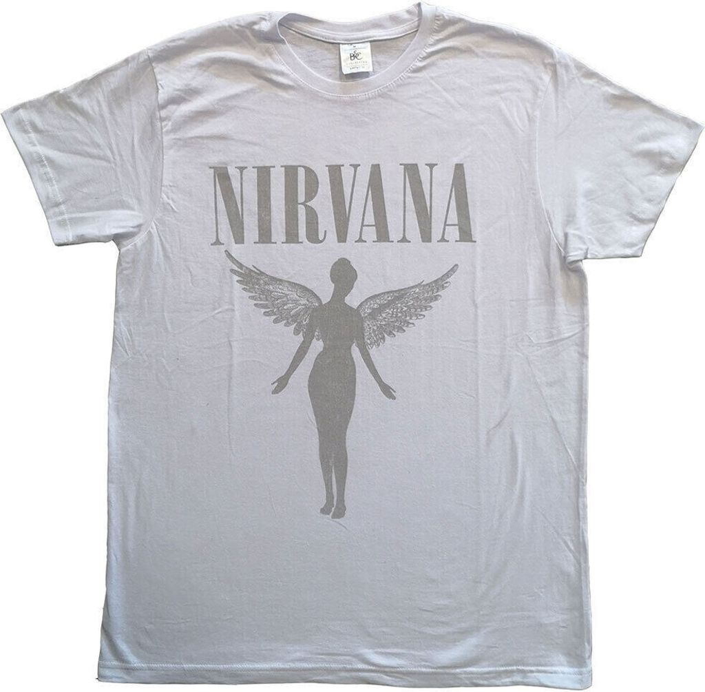 Nirvana - "In Utero Tour" T-Shirt für Herren/Damen Uni RO4048 (XL) (Weiß)