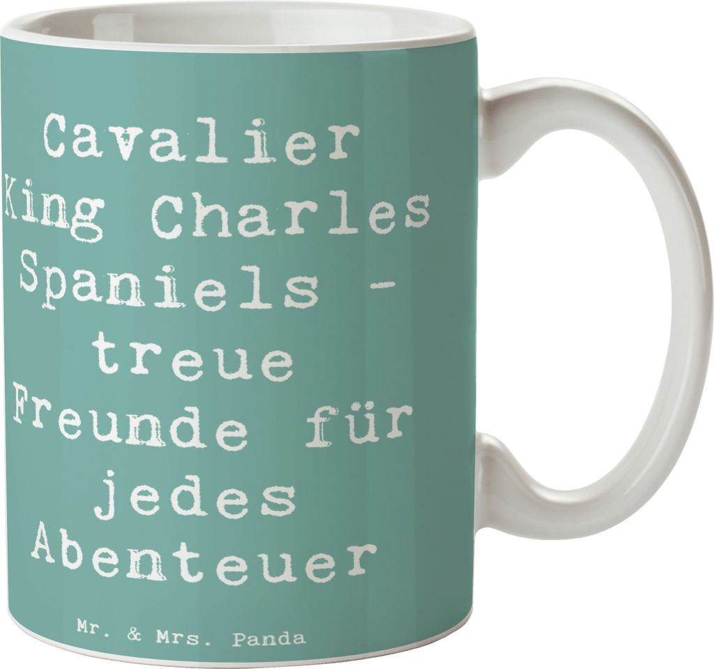 Mr. & Mrs. Panda Teetasse Spruch Cavalier King Charles Produktbild 