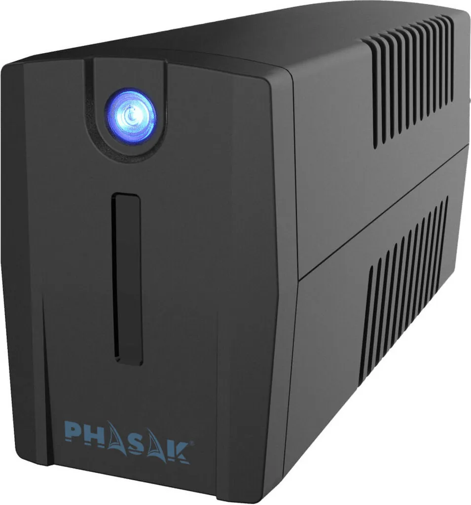 Onduleur line-interactive 1060VA Phasak Ottima pour bureau et PC - 2