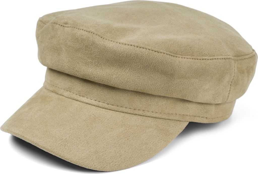 styleBREAKER Damen Ballonmütze in weicher Veloursleder Optik, Schirmmütze, Bakerboy Schiebermütze, Newsboy Cap 04023091
