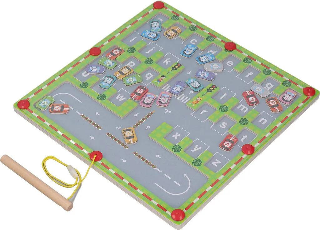 Jeu Éducatif en Bois Magnétique pour Développer la Motricité Fine