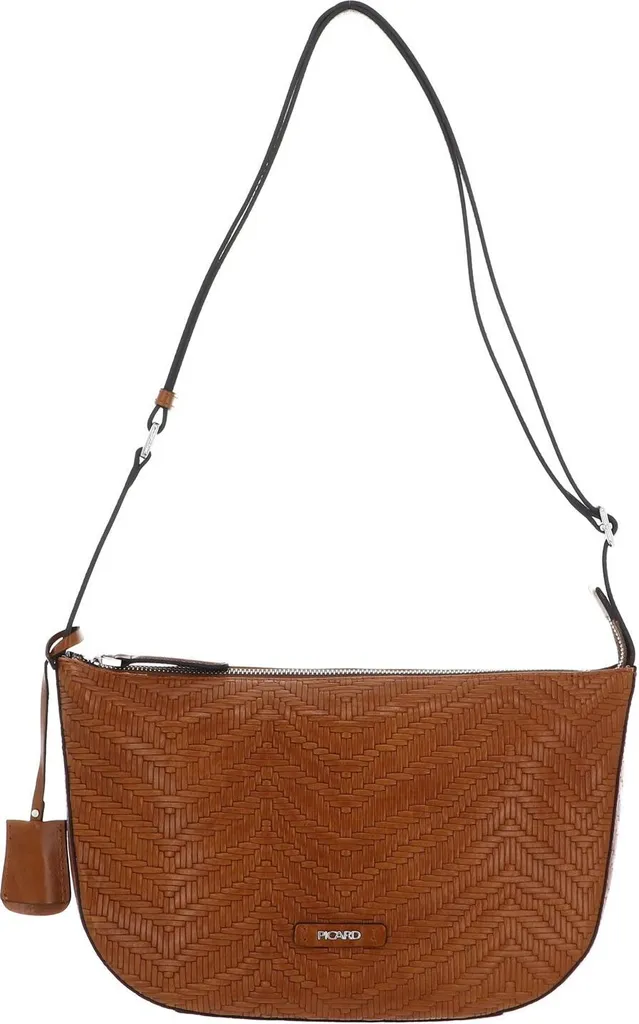 Borsa Donna PICARD Sunshine Cognac: Crossbody in Pelle Marrone Chiaro