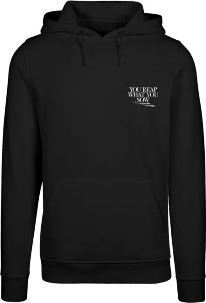 Hoodie Mr. Tee Noir Reap What You Sow - Confort et Graphisme en L