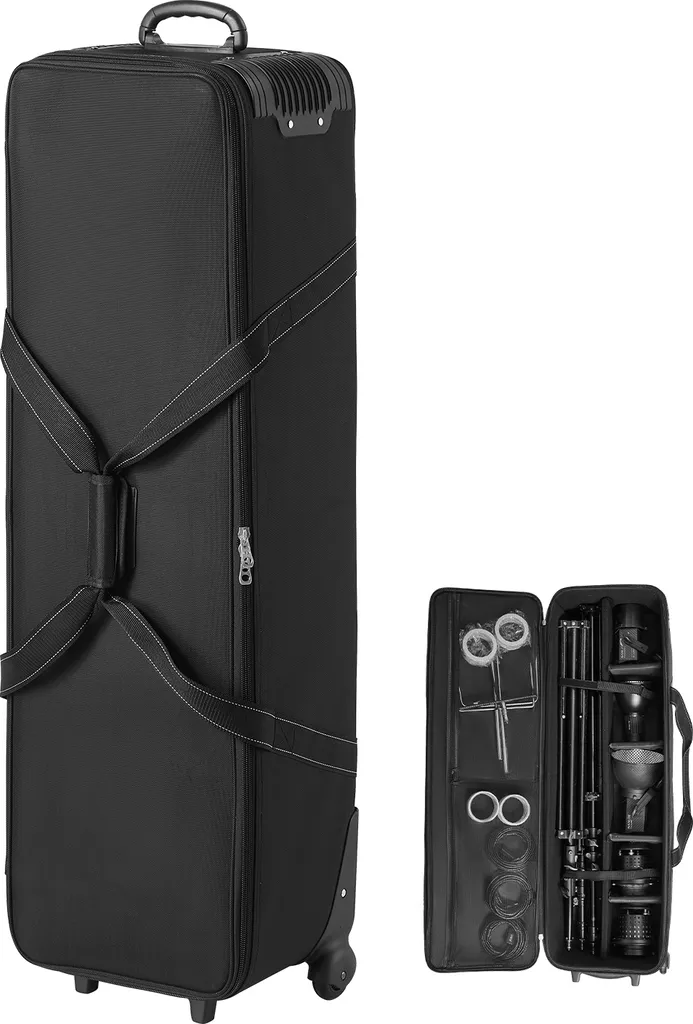 Borsa Trolley VEVOR 118cm: Custodia Imbottita per Treppiedi e Luci