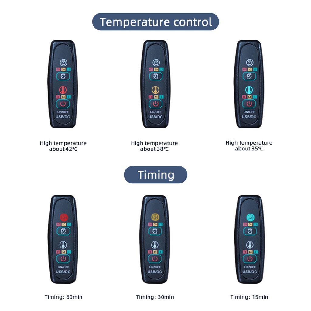 PORFOYO USB Heizdecke - Elektrische Wärmedecke 160x80cm Mit 3 Stufen