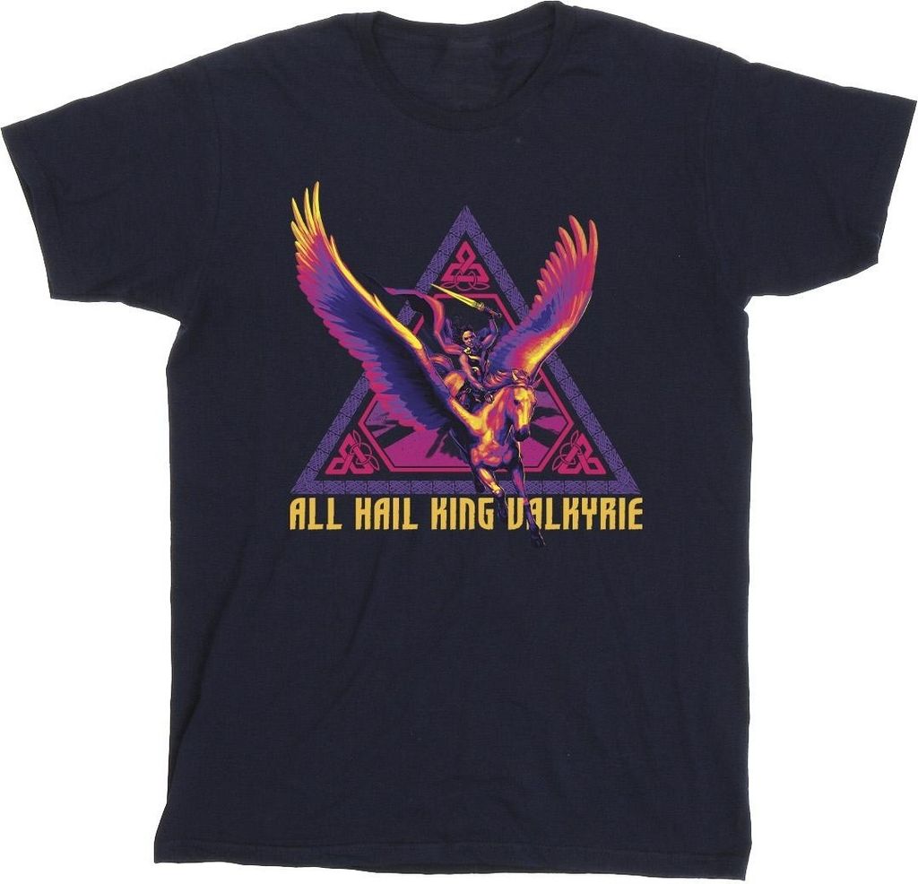Marvel - "Love And Thunder All Hail" T-Shirt für Herren BI52175 (M) (Marineblau)