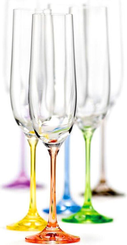 Sektgläser 6er-Set Rainbow 190ml