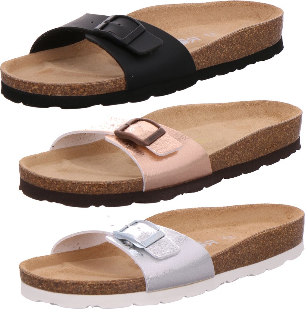 Rohde Pantoletten Damen Leder ROHDE Pantoletten Sandalen Sommer