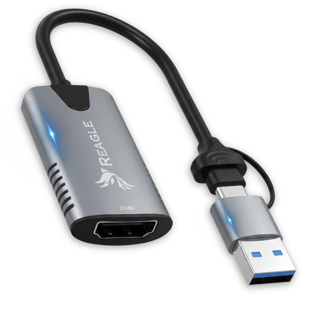 REAGLE Videoaufnahmekarte HDMI zu USB-A/C 3.2 Adapter 4K Produktbild 