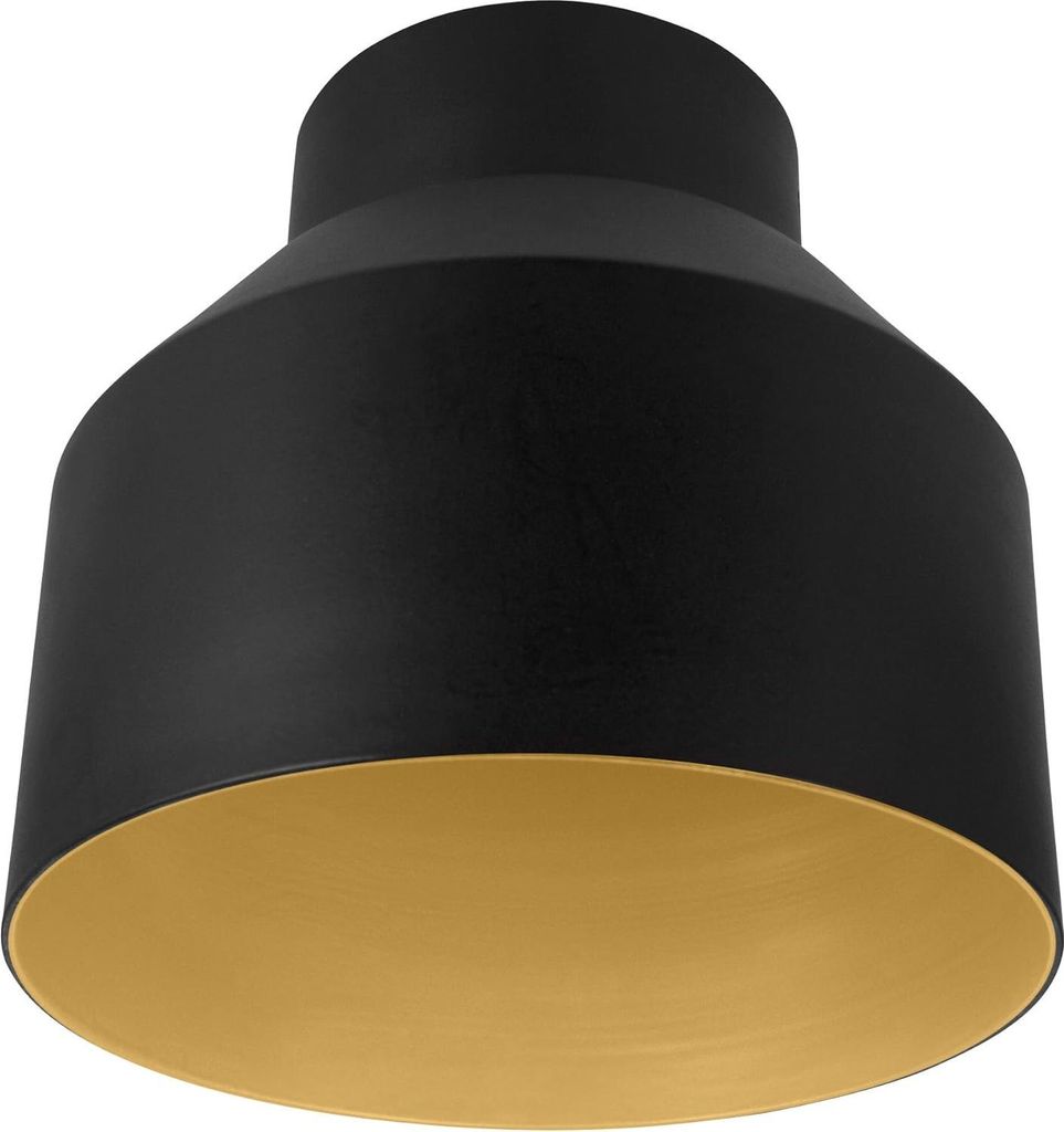 Osram Vintage Edition 1906 Lampenschirm Cup, schwarz und gold, Zur Erweiterung Ihrer Osram Pendulum Leuchte, P20, Aluminiumgehaeuse