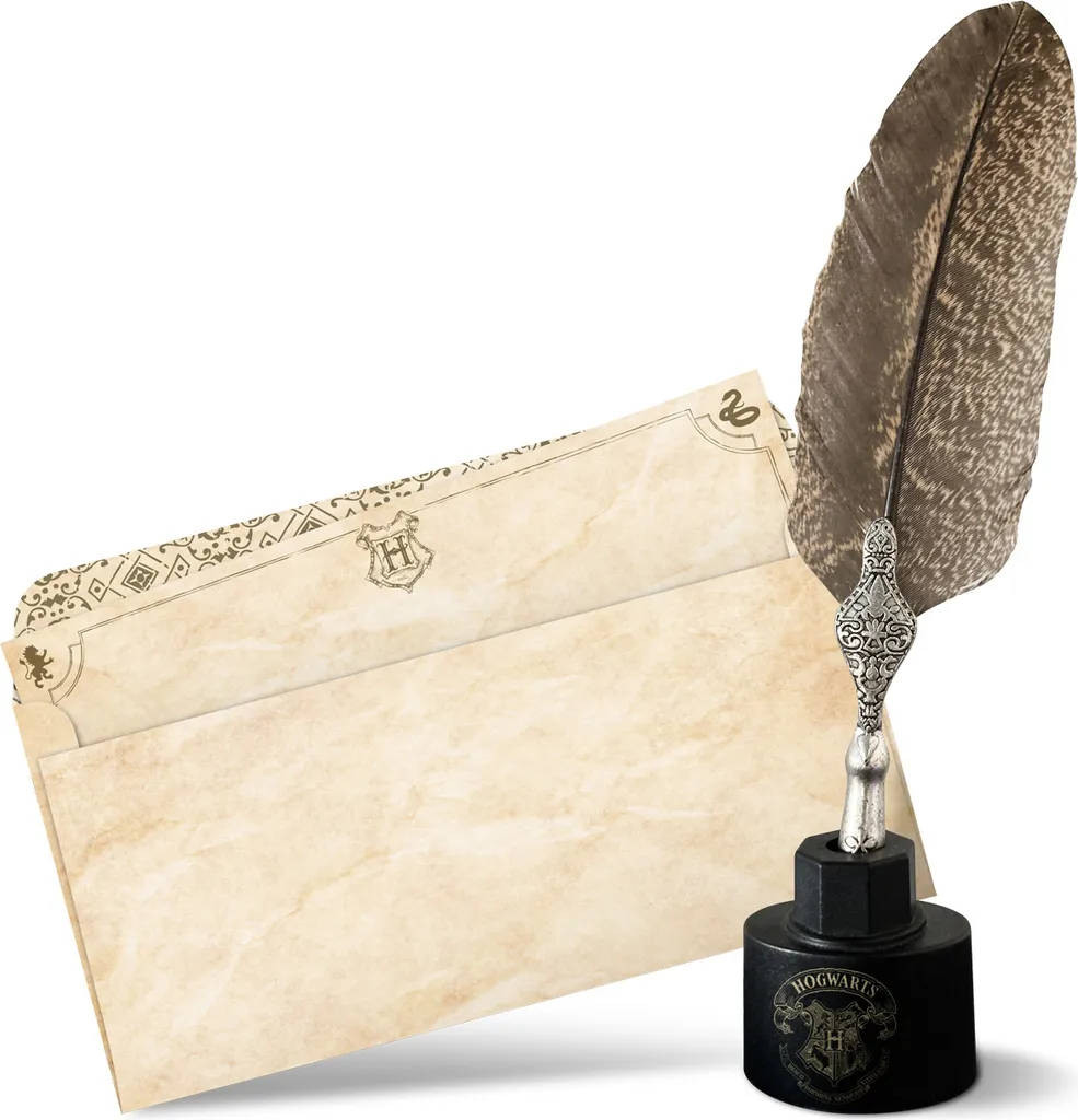 Harry Potter Set Lettera Hogwarts con Penna Wand: Cancelleria Magica