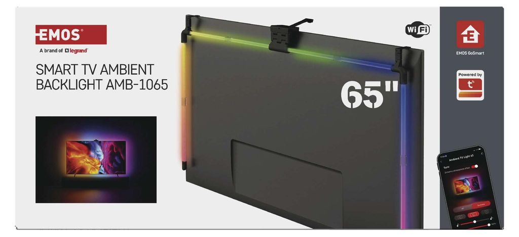 GoSmart Ambient LED RGB Beleuchtung für TV 65“ (164 cm)