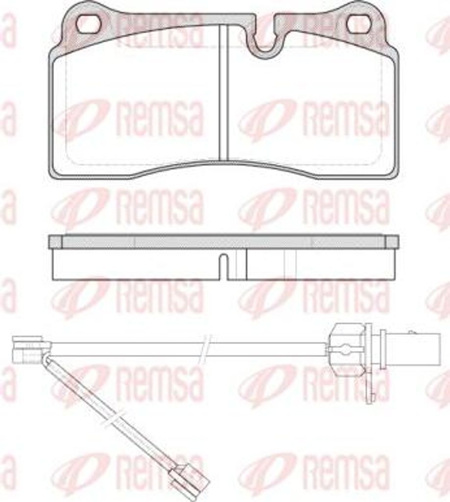 REMSA 0983.21 Bremsbelagsatz, Scheibenbremse OE 420698451H kompatibel mit Q7, R8