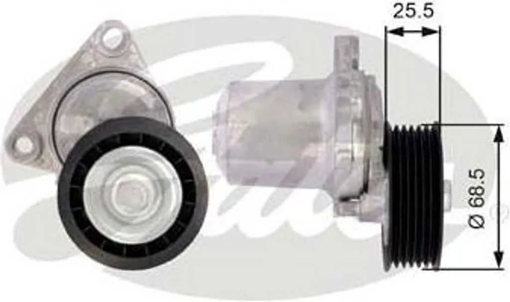 Puleggia GATES T39074 Mazda LFG115980B | Compatibile 3, 6, CX-7, MX-5